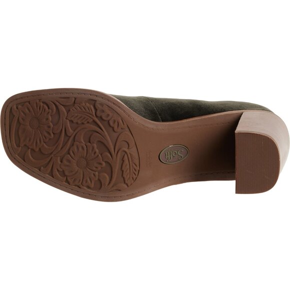 NEW Sofft Shauna Mary Jane Heels - Suede in moss For Women 825 4s2 - Picture 6 of 6